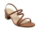 SANDALIA YANI CON TACO MARRÓN YLD2012