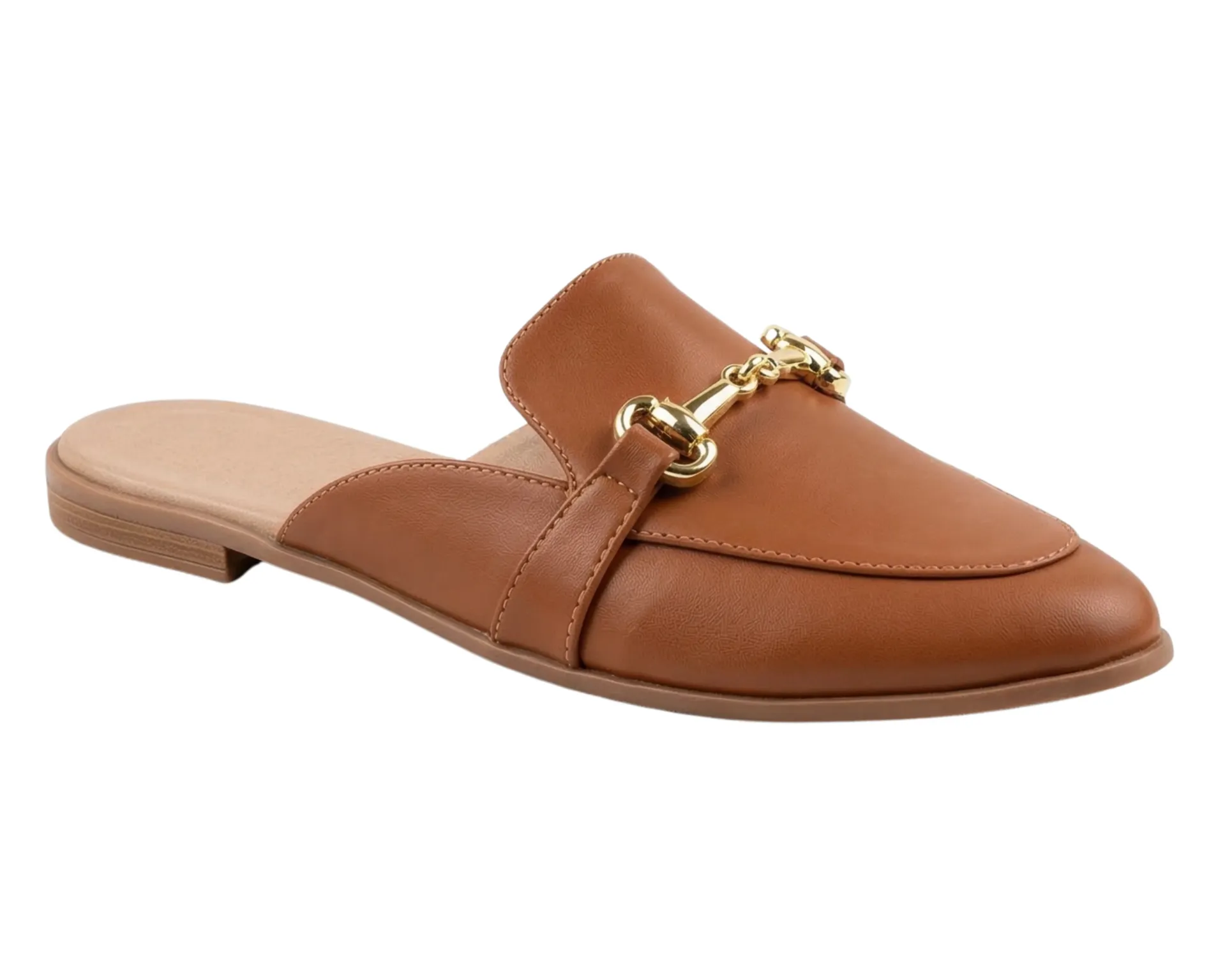 MULE F. NACIONAL MARRÓN CON HEBILLA NMU08