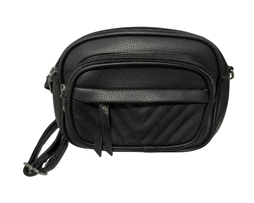 BANDOLERA URBAN CROSSBODY ACOLCHADA  (Negro)