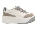 TENIS WEIDE PLATAFORMA GRIS/BLANCO DS34