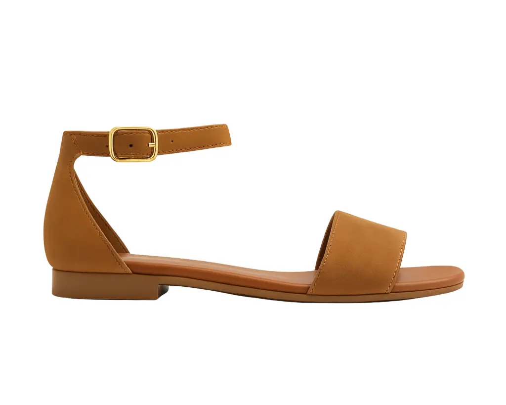 SANDALIA F. NACIONAL CON TALONERA MARRÓN 5452