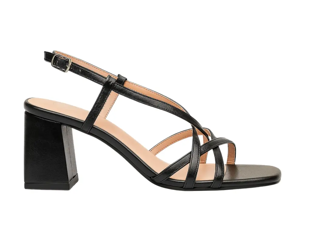 SANDALIA WEIDE CON TACO NEGRO XQ-1309 (35)