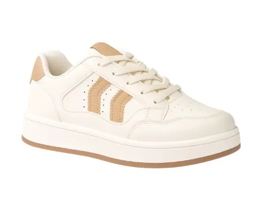 TENIS H&L BLANCO/BEIGE HL1669A